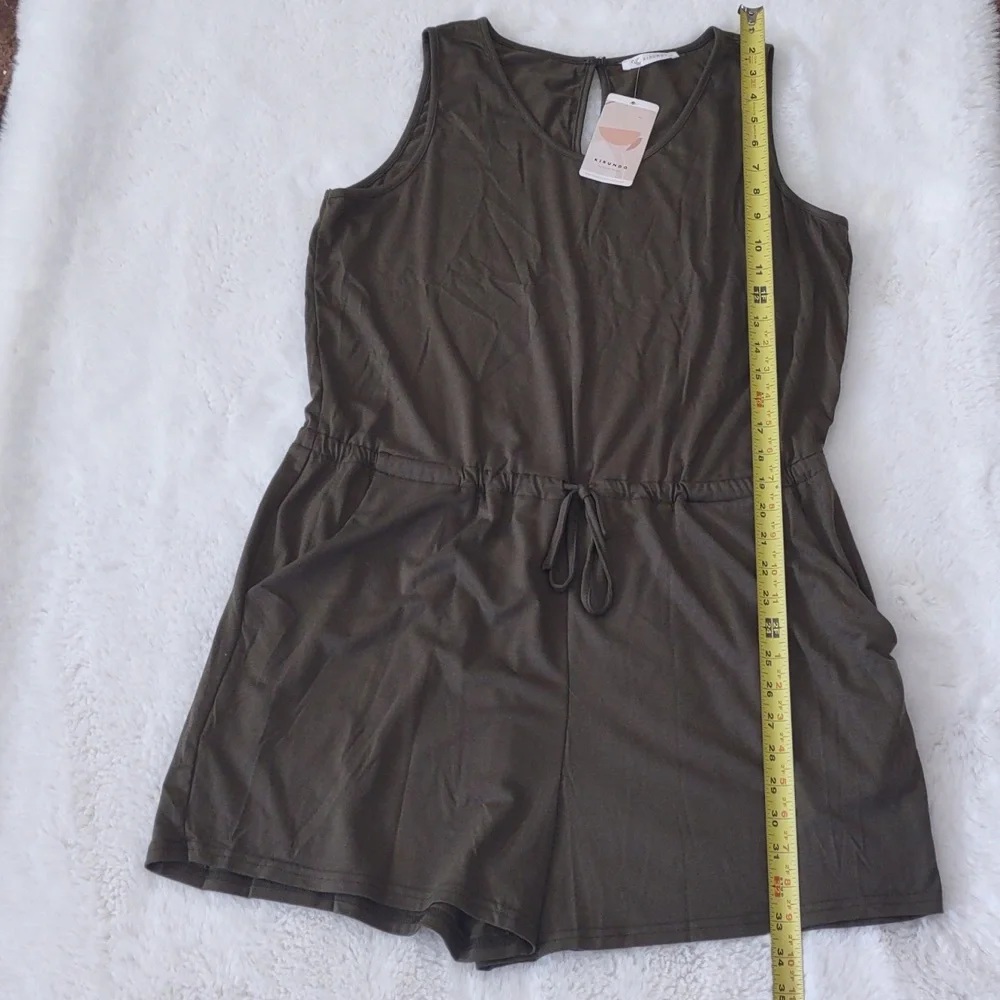 KIRUNDO, Sleeveless Crew neck shorts romper. - Picture 7 of 10